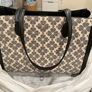 Signature Spade Flower East West Large Laptop Tote